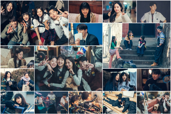 '스물다섯 스물하나' 비하인드 사진. [사진= tvN]