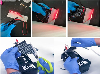  한국기초과학지원연구원이 자유변형이 가능한 전고체 이차전지 기술을 민간기업에 이전, 상용화에 나선다. 사진은 연구책임자인 김해진 KBSI 분석과학연구본부 김해진 박사 [사진=KBSI]