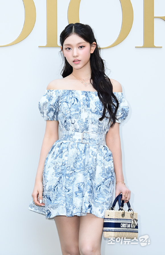 그룹 뉴진스 해린이 29일 오후 서울 성동구 성수동 인근에서 진행된 디올(DIOR) 디올리비에라 컬렉션 포토콜에 행사에 참석하고 있다. [사진=정소희 기자]