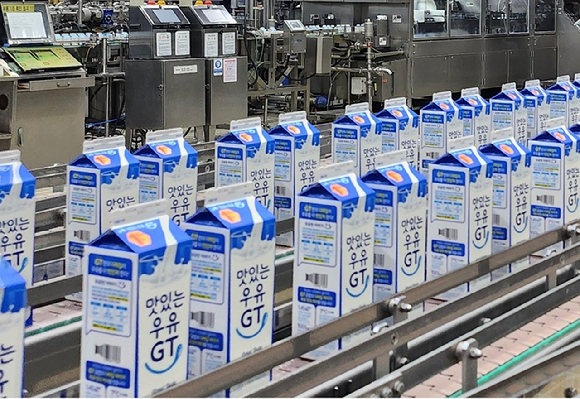 '맛있는우유GT'를 생산하는 천안신공장 현장 모습. [사진=남양유업]