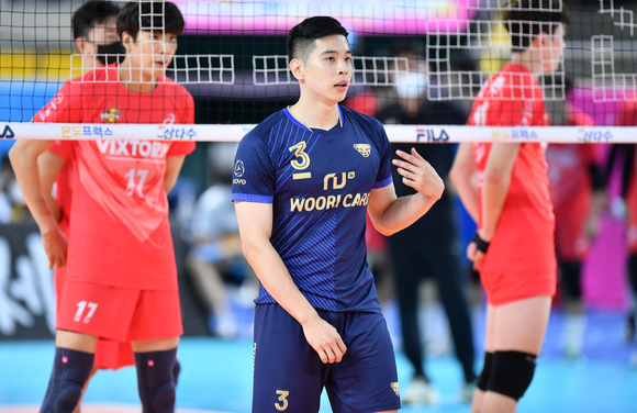 우리카드 세터 황승빈. [사진=한국배구연맹(KOVO)]