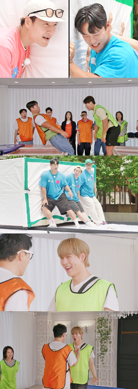 '런닝맨'에서 김종국과 윤성빈이 힘 대결을 펼친다. [사진=SBS]