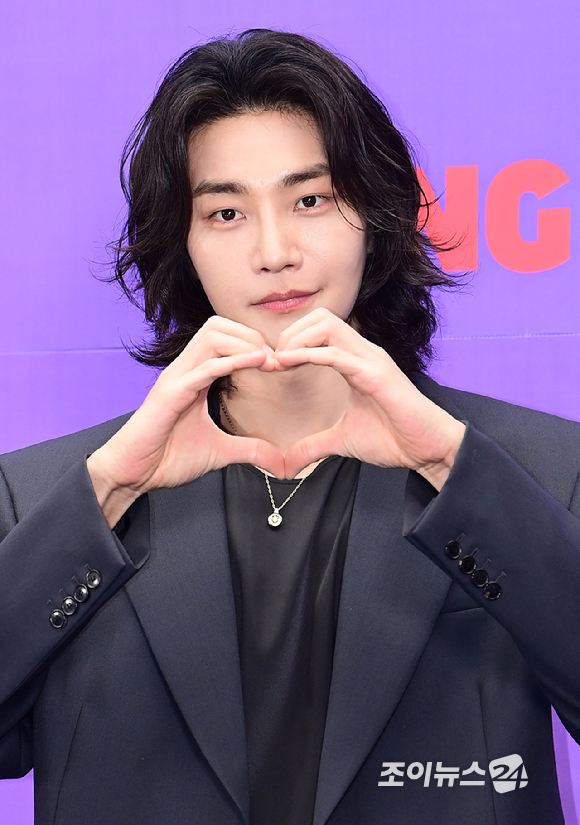 배우 김재영이 14일 오전 서울 마포구 상암동 스탠포드호텔에서 열린 티빙 오리지널 시리즈 '내가 떨릴 수 있게' 제작발표회에 참석하고 있다. [사진=정소희 기자]