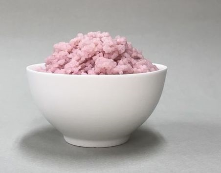 국내 연구진이 개발한 '쇠고기 맛 쌀' [사진=연세대학교]