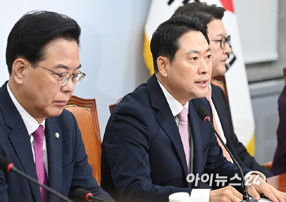 장동혁 국민의힘 대표가 24일 서울 여의도 국회에서 열린 최고위원회의에서 발언하고 있다. [사진=곽영래 기자]