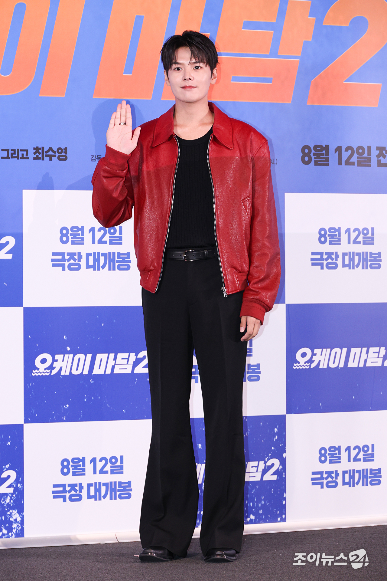 배우 려운이 27일 오후 서울 용산구 CGV 용산아이파크몰점에서 진행된 영화 '오케이 마담2'(감독 이철하) 언론시사회에 참석해 포즈를 취하고 있다. [사진=문수지 기자]