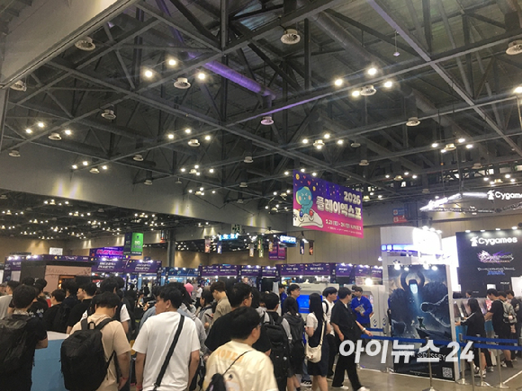 2026 플레이엑스포가 열리는 일산 킨텍스 제1전시장. [사진=문영수 기자]