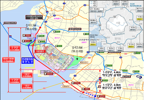 수도권 제2순환고속도로 노선도 [사진=인천시]