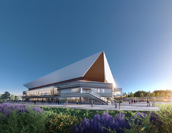 청주 다목적 실내체육관 투시도 [사진=태영건설]