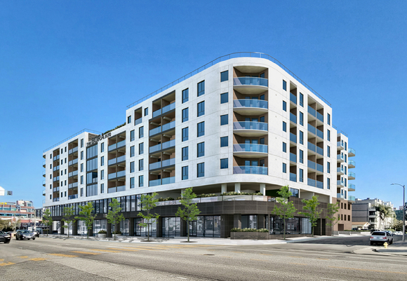 미국 LA 'The BORA 3170' 전경. [사진=반도건설]