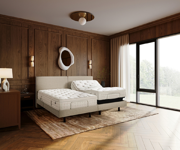 신세계까사 마테라소 르 무브 모션베드 & 오아시스 폼 매트리스. [사진=신세계까사]