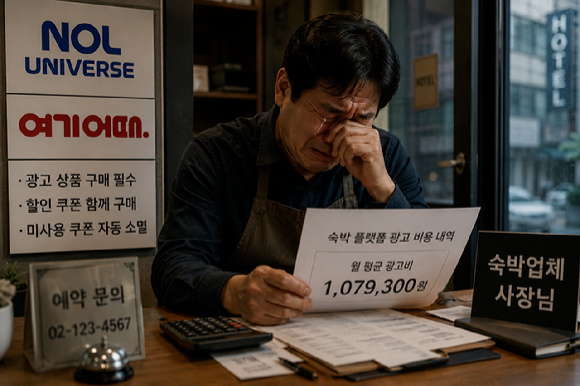 숙박업체 갑질 이미지. [사진=챗GPT]