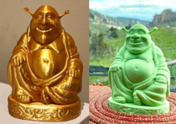 슈렉 불상. [사진=X 갈무리]