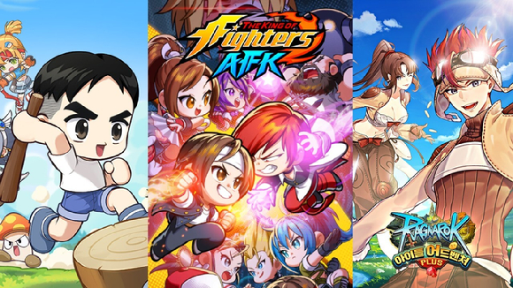 최근 국내 게임사들이 침체된 모바일 게임 시장의 대안으로 방치형 RPG 장르에 도전하고 있다. 왼쪽부터 올해 출시된 국내 방치형 RPG 신작 '메이플 키우기(넥슨)', '킹 오브 파이터즈 AFK(넷마블)', '라그나로크 아이들 어드벤처 플러스(그라비티)'. [사진=넥슨, 넷마블, 그라비티]