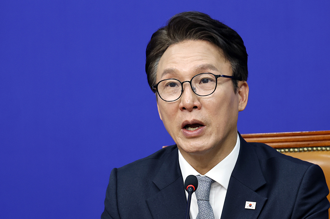 더불어민주당 김민석 대표가 23일 국회에서 열린 최고위원회의에서 발언하고 있다. 2026.10.23 [사진=연합뉴스]