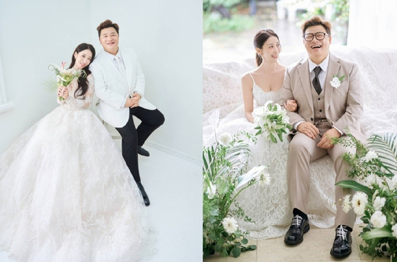 &apos;30일 결혼&apos; 윤정수♥원진서, 청첩장·웨딩화보 공개 &quot;서로 기댈 수 있는 운명 만나&quot;