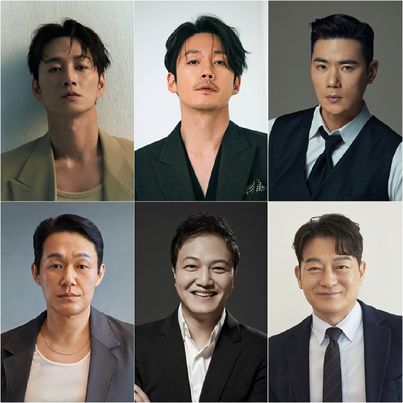 이현욱, 장혁, 김강우, 박성웅, 정웅인, 그리고 조성하가 KBS 새 대하사극 '문무'에 출연한다. [사진=각 소속사 ]