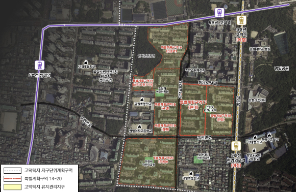서울시가 강동구 명일동 고덕현대아파트 재건축 신속통합기획을 확정했다. [사진=서울시]
