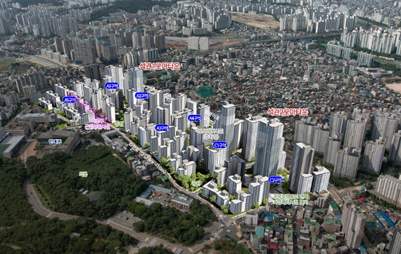 오세훈 서울시장이 서울 강북구에서 열린 '번동 모아타운 1호 착공, 조합원 초청의 날' 행사에서 축사하고 있다. [사진=연합뉴스]