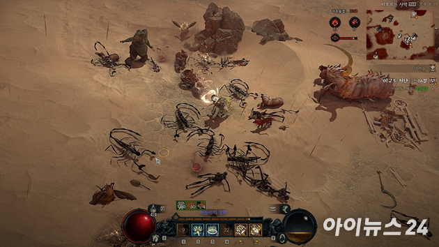 블리자드 '디아블로4' 성기사 얼리 액세스 플레이 화면. [사진=박정민 기자]