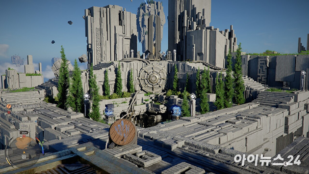 펄어비스 '붉은사막' 게임 플레이 화면. [사진=박정민 기자]