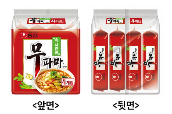 농심 무파마탕면 투명 묶음포장 [사진=농심]