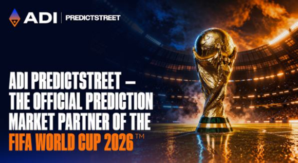 ADI 체인(ADI Chain)을 기반으로 하는 웹3 플랫폼 '프리딕트스트리트'가 2026 FIFA 북중미 월드컵의 공식 파트너로 선정됐다고 2일(현지시각) 밝혔다. [사진=프리딕트스트리트]