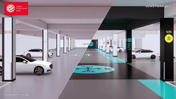 유니버설 디자인 웨이파인딩 시스템 적용 모습. [사진=KCC]