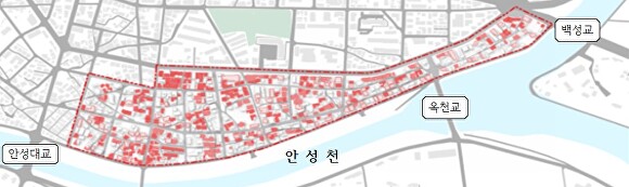 경기도 안성시 '2023년 단독주택 집수리 지원사업' 대상지인 성남·옥천지구.  [사진=안성시]