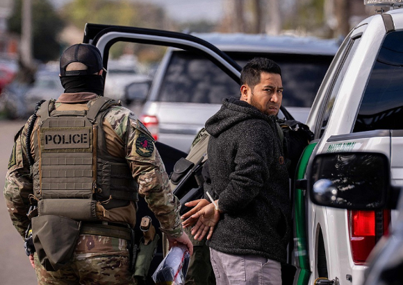 미국 뉴올리언스에서 이민자 단속을 하고 있다. [사진=AFP/연합뉴스]