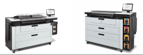 HP 페이지와이드 XL 프로 5200(왼쪽)과 페이지와이드 XL 프로 8200 [사진=위니아에이드]