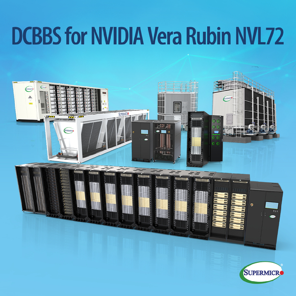  엔비디아 베라 루빈 NVL72를 위한 슈퍼마이크로의 'DCBBS 솔루션' 포트포리오[사진=슈퍼마이크로]