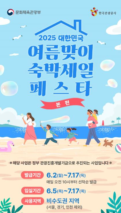 노랑풍선 2025 대한민국 여름맞이 숙박세일 페스타 포스터. [사진=노랑풍선]
