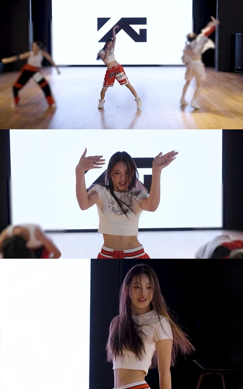 YG 신인 걸그룹 이벨리 댄스 퍼포먼스 영상 캡처. [사진=YG엔터테인먼트]
