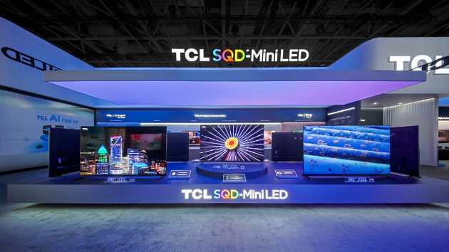 TCL X11L SQD-미니 LED TV 전시 부스. [사진=TCL]