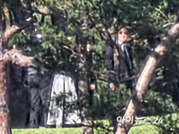 고 이건희 회장 선영 찾은 이재용 회장 [사진=권서아 기자]