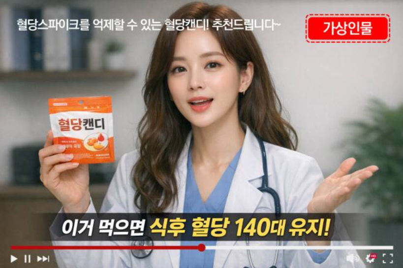 영상 매체에서의 표시방법. [사진=공정거래위원회 제공]