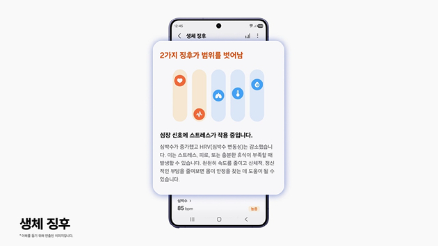 갤럭시 워치 차세대 헬스 기능 이미지. [사진=삼성전자]