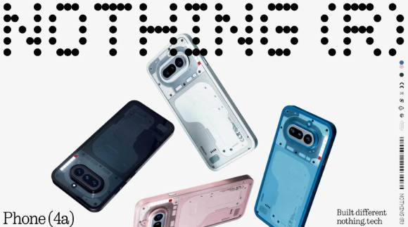 낫씽의 스마트폰 신제품 '폰(4a)' 모델. [사진=낫씽]