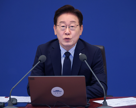 이재명 대통령이 28일 청와대에서 열린 수석보좌관회의에서 발언하고 있다. 2026.5.28 [사진=연합뉴스]