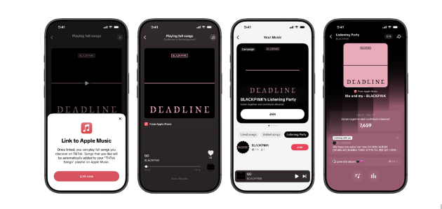 애플, 틱톡서 '전곡 재생하기' 기능 출시