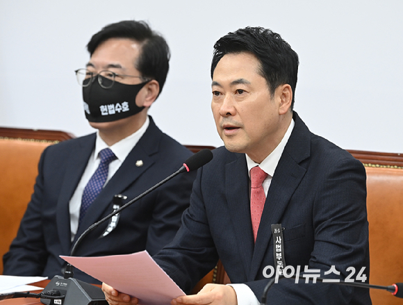 장동혁 국민의힘 대표가 5일 서울 여의도 국회에서 열린 최고위원회의에서 발언하고 있다. [사진=곽영래 기자]