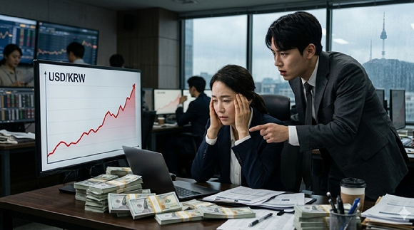환율 상승 이미지. [사진=제미나이 AI 생성 이미지]