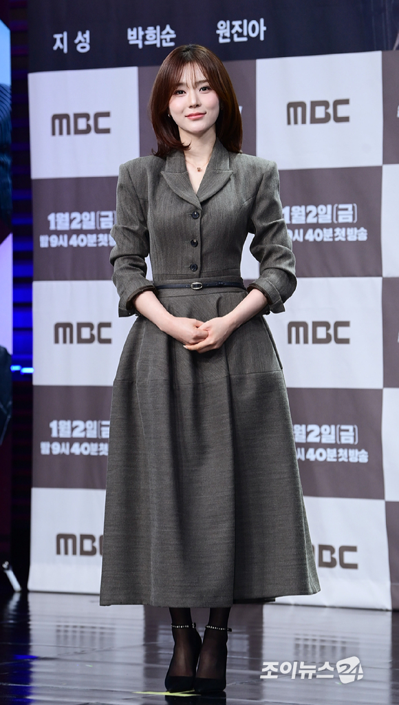배우 오세영이 2일 오후 서울 마포구 상암동 MBC 골든마우스홀에서 열린 MBC 새 금토드라마 '판사 이한영' 제작발표회에 참석하고 있다. [사진=정소희 기자]