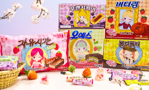 아바타스타 슈 컬렉션 5종. [사진=해태제과]