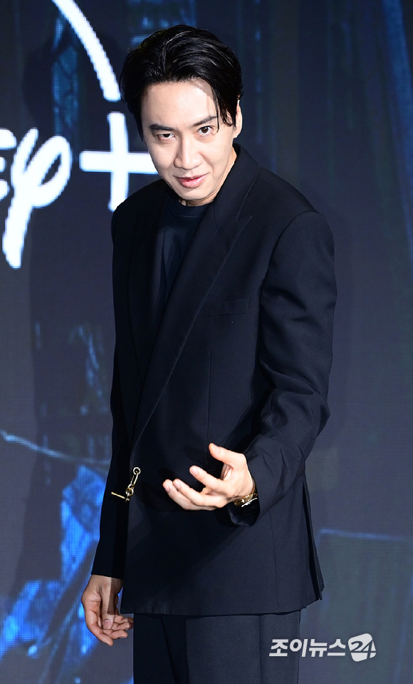 배우 이광수가 27일 서울 영등포구 여의도동 콘래드 서울 호텔에서 열린 디즈니+ 오리지널 시리즈 '골드랜드' 제작발표회에 참석하고 있다. [사진=정소희 기자]