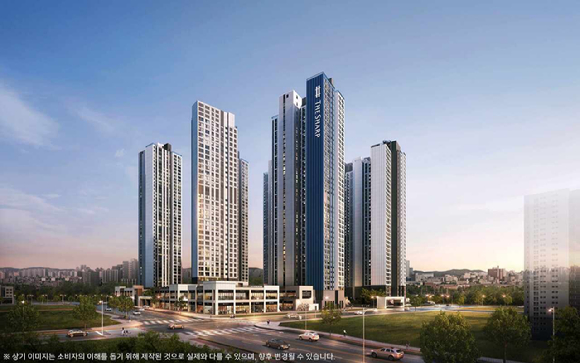 '더샵 오산역아크시티' 투시도 [사진=포스코이앤씨]