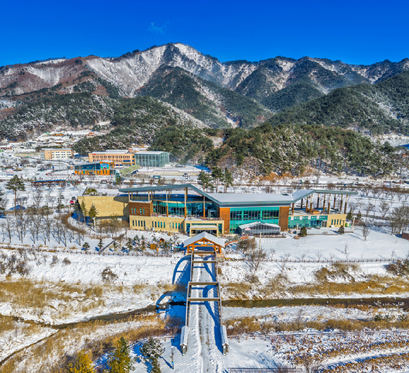 국립백두대간수목원 설경 [사진=한국수목원정원관리원]