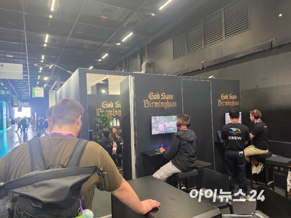 26일(현지시간) &lsquo;게임스컴 2026&rsquo; B2B 전시장에 마련된 엔씨 부스 전경. [사진=곽민구 기자]