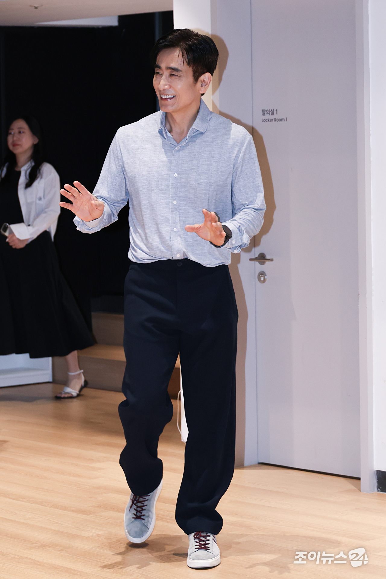 배우 차인표가 11일 오후 서울 종로구 동숭동 NOL씨어터 대학로에서 진행된 연극 '죽은 시인의 사회' 기자간담회에 참석하고 있다. [사진=문수지 기자]